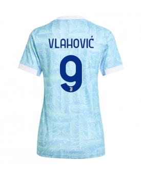 Billige Fotballdrakt Juventus Dusan Vlahovic #9 Replika Bortedrakt Dame 2025-26 Kortermet Billige Fotballdrakt Juventus Dusan Vlahovic #9 Replika Bortedrakt Dame 2025-26 Kortermet
